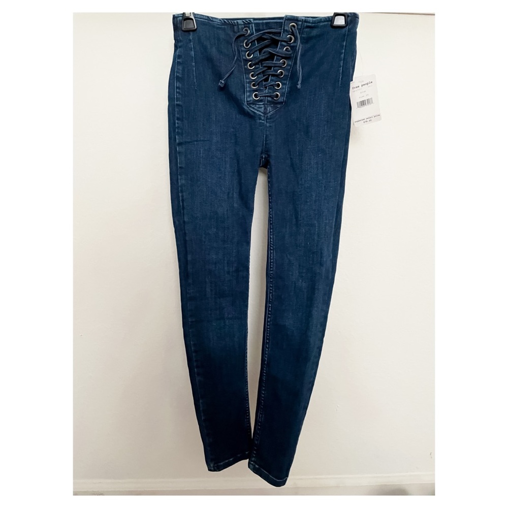 Free People Lace Up Jeggings